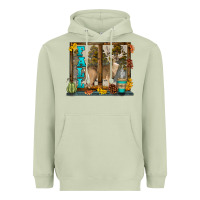 Matcha White Tailed Buck Fall Heavyweight Hoodie - LillyAllenDesigns