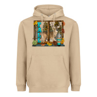 Mushroom White Tailed Buck Fall Heavyweight Hoodie - LillyAllenDesigns