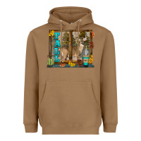 Toasted Coconut White Tailed Buck Fall Heavyweight Hoodie - LillyAllenDesigns