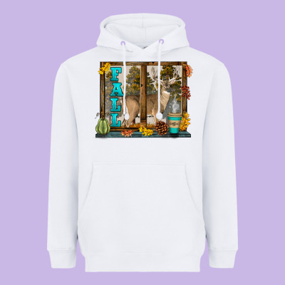 White Tailed Buck Fall Heavyweight Hoodie Designed By Lillyallendesigns