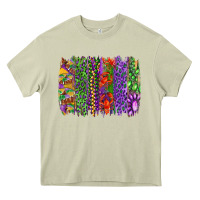 Mossy Mardi gras brush strokes king cake and craw fish Heavy Core Tee - RanaPortraitStore