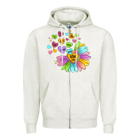 Sunflower Love Hugs Zipper Hoodie | Teevron