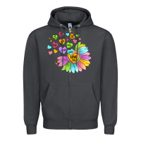 Smoke sunflower love hugs Zipper Hoodie - MaliasSmallBusiness