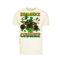 Vintage Arctic shamrocks crusher monster truck with shamrocks Vintage Tee - AdoDesignShop