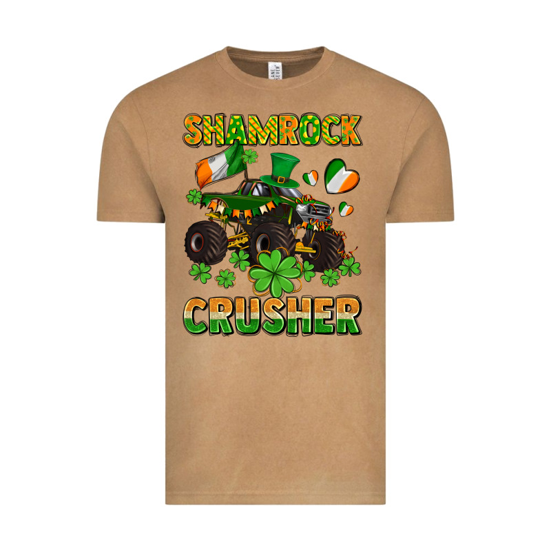 Shamrocks Crusher Monster Truck With Shamrocks Vintage Tee by AdoDesignShop | Teevron