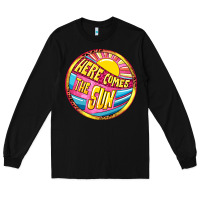 Black Here comes the sun Long Sleeve Tee - NancyCooperArtShop