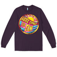 Plum Here comes the sun Long Sleeve Tee - NancyCooperArtShop