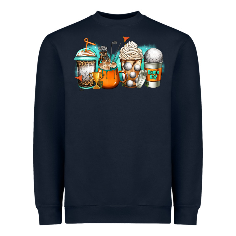 Golf Coffee Cups Heavyweight Sweatshirt by Jasminsmagicworld | Teevron