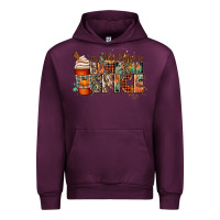 Mauve Wine my blood type is pumpkin spice Urban Hoodie - CowGirlArtShop