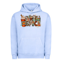 Pigment Grape Ice my blood type is pumpkin spice Urban Hoodie - CowGirlArtShop
