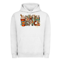 Pigment Lunar Rock my blood type is pumpkin spice Urban Hoodie - CowGirlArtShop