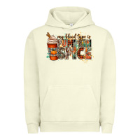 Pigment Pistachio my blood type is pumpkin spice Urban Hoodie - CowGirlArtShop
