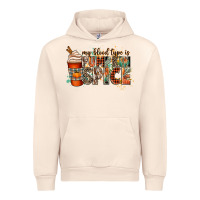 Sandshell my blood type is pumpkin spice Urban Hoodie - CowGirlArtShop