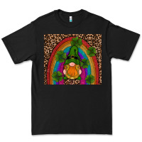 Black st patricks day gnomes shamrock rainwow Premium Tee - RanaPortraitStore