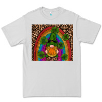 Dove Grey st patricks day gnomes shamrock rainwow Premium Tee - RanaPortraitStore