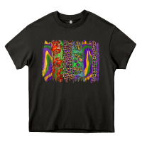 Asphalt Mardi Gras Brushstrokes Heavy Core Tee - RanaPortraitStore