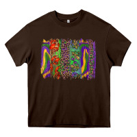 Mardi Gras Brushstrokes Heavy Core Tee | Teevron