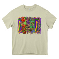 Mossy Mardi Gras Brushstrokes Heavy Core Tee - RanaPortraitStore
