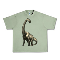 Oil Green brachiosaurus Urban Heavy Tee - Artiststas