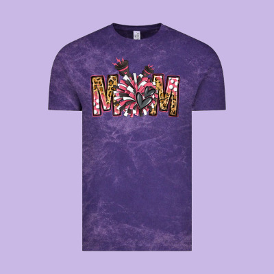 Cheer Mom Vintage Tee Designed By Jasminsmagicworld