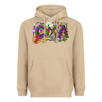 Mushroom CMA Certified Medical Assistant Mardi Gras Heavyweight Hoodie - LillyAllenDesigns