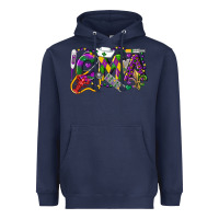 Navy CMA Certified Medical Assistant Mardi Gras Heavyweight Hoodie - LillyAllenDesigns