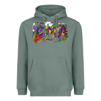 Sage CMA Certified Medical Assistant Mardi Gras Heavyweight Hoodie - LillyAllenDesigns