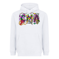 White CMA Certified Medical Assistant Mardi Gras Heavyweight Hoodie - LillyAllenDesigns