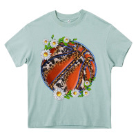 Arona basketball with patterns and daisies Heavy Core Tee - texasbilliewilder