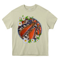 Mossy basketball with patterns and daisies Heavy Core Tee - texasbilliewilder