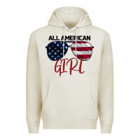 Oatmeal Heather All American Girl Premium Hoodie - Bettercallsaul