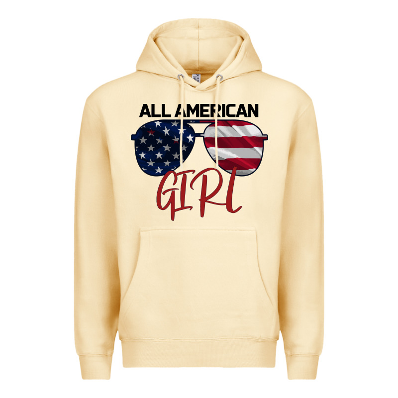 All American Girl Premium Hoodie by Bettercallsaul | Teevron