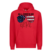 Red All American Girl Premium Hoodie - Bettercallsaul