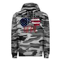 Slate Camo All American Girl Premium Hoodie - Bettercallsaul