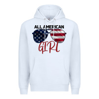 White All American Girl Premium Hoodie - Bettercallsaul