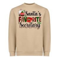 Mushroom santa's favorite secretary Heavyweight Sweatshirt - AdoDesignShop