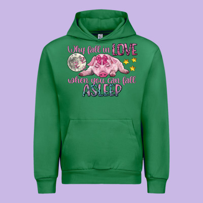 Why Fall In Love When You Can Fall Asleep Urban Hoodie Designed By Cowgirlartshop