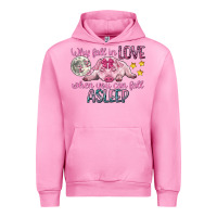 Fuchsia Pink why fall in love when you can fall asleep Urban Hoodie - CowGirlArtShop