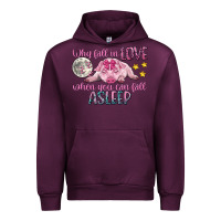 Mauve Wine why fall in love when you can fall asleep Urban Hoodie - CowGirlArtShop