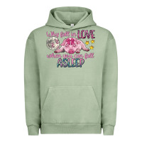 Pigment Oil Green why fall in love when you can fall asleep Urban Hoodie - CowGirlArtShop