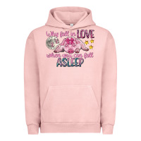 Pigment Salmon why fall in love when you can fall asleep Urban Hoodie - CowGirlArtShop