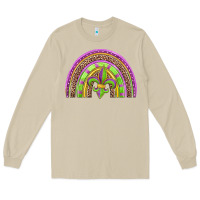 Mushroom mardi gras rainbow Long Sleeve Tee - Jasminsmagicworld