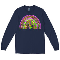 Navy mardi gras rainbow Long Sleeve Tee - Jasminsmagicworld