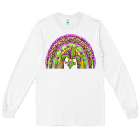 White mardi gras rainbow Long Sleeve Tee - Jasminsmagicworld