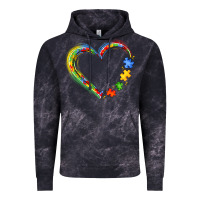 Cloud Black autism heart Vintage Hoodie - JahusDesignShop