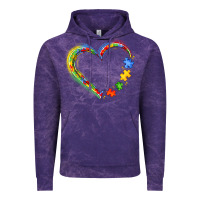 Cloud Purple autism heart Vintage Hoodie - JahusDesignShop