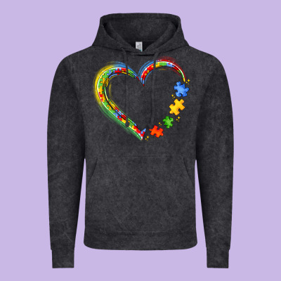 Autism Heart Vintage Hoodie Designed By Jahusdesignshop