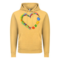 Vintage Mustard autism heart Vintage Hoodie - JahusDesignShop