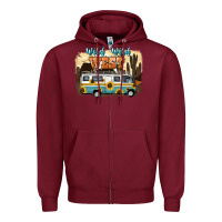 Burgundy wild wild west Zipper Hoodie - NancyCooperArtShop