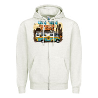 Oatmeal Heather wild wild west Zipper Hoodie - NancyCooperArtShop